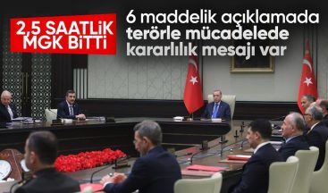 MGK toplantısı sona erdi: Terörle mücadele ele alındı