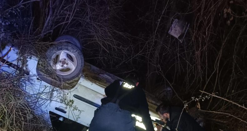Taşköprü yolu üzerinde trafik kazası
