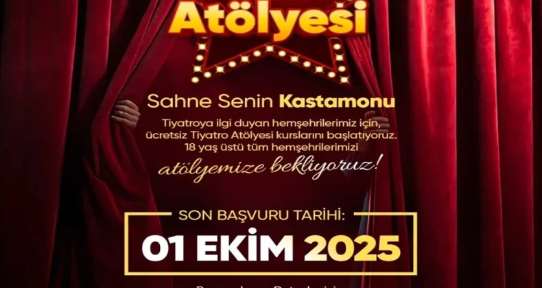 Kastamonu’da Tiyatro Severlere Ücretsiz Atölye Fırsatı