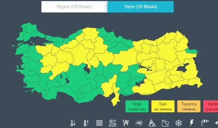 Kastamonu’ya sarı kodlu uyarı: Kuvvetli sağanak yağış hakim!