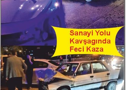 Kastamonu Sanayi Kavşağı’nda Yağış Kazayı Beraberinde Getirdi