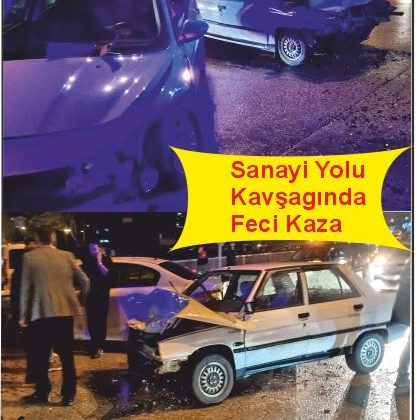 Kastamonu Sanayi Kavşağı’nda Yağış Kazayı Beraberinde Getirdi